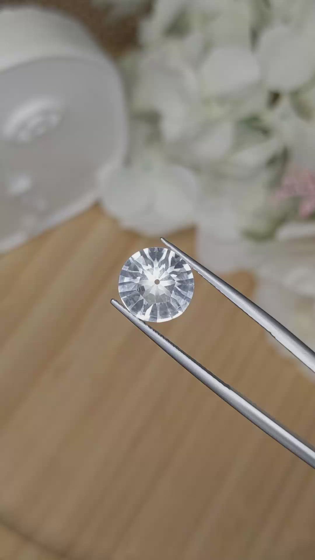 3.40 Ct. White Quartz from Madagascar Size Video