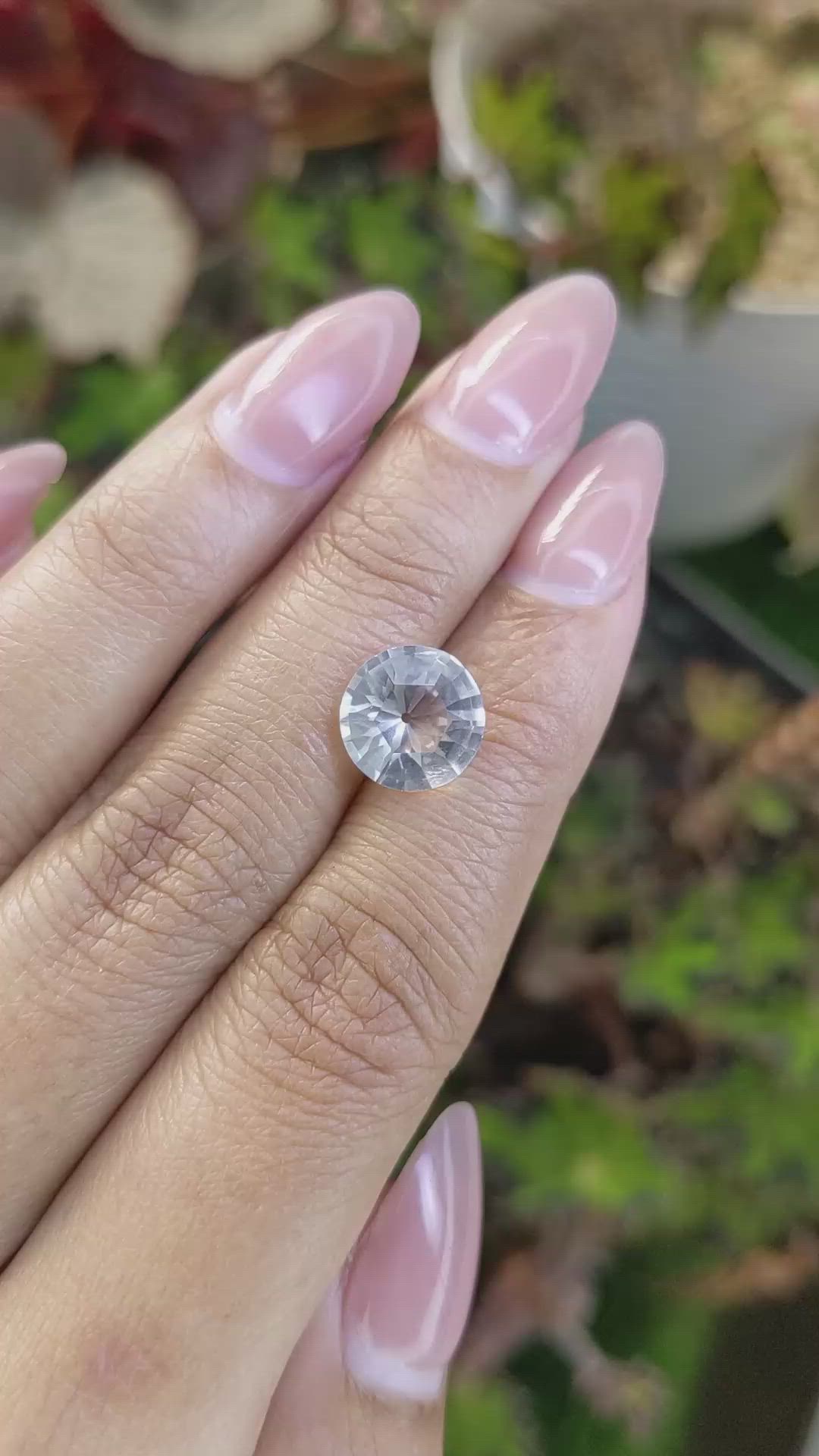 3.40 Ct. White Quartz from Madagascar Size Video