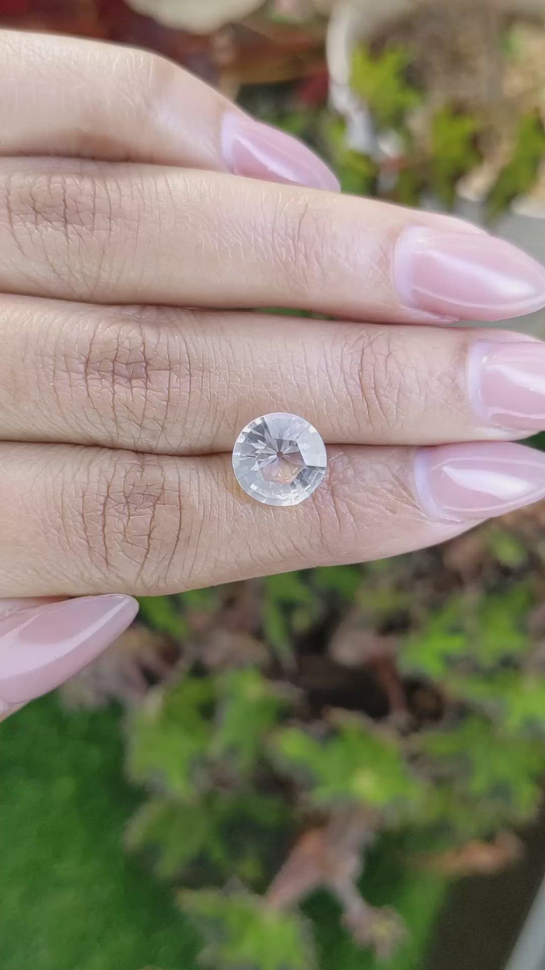 3.40 Ct. White Quartz from Madagascar Size Video