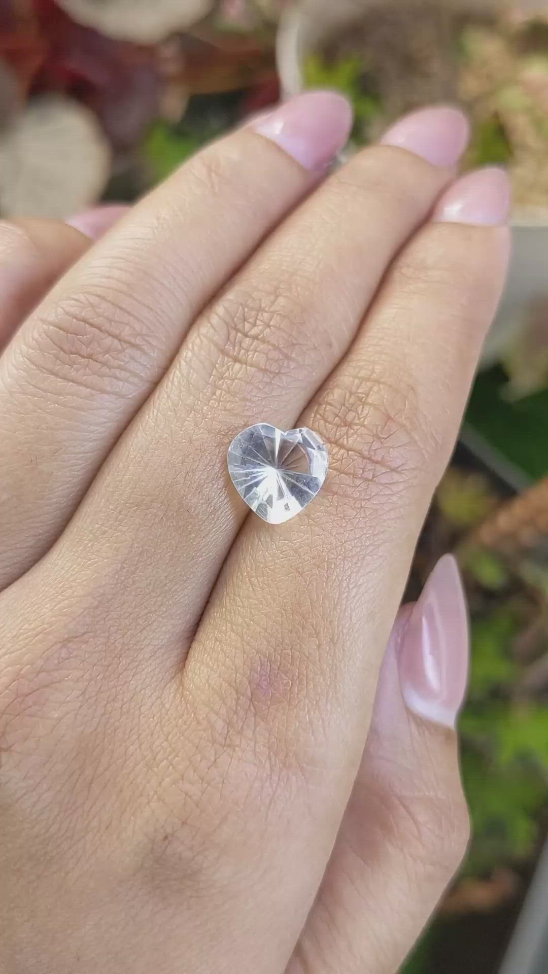 2.42 Ct. White Quartz from Madagascar Size Video