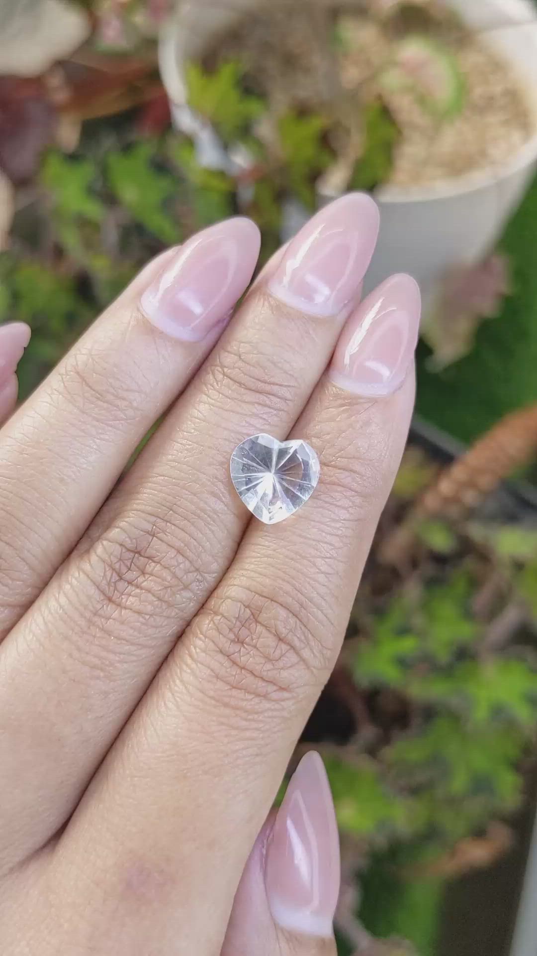 2.42 Ct. White Quartz from Madagascar Size Video