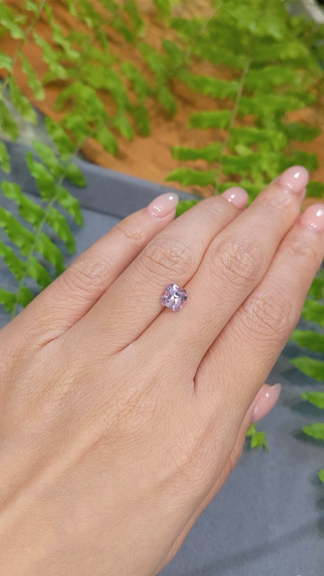 1.37 Ct. Pink Spinel from Burma (Myanmar) Size Video