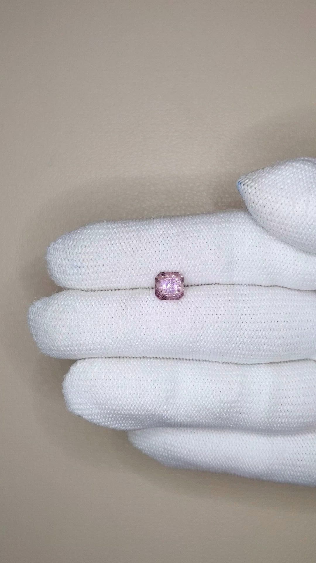 1.37 Ct. Pink Spinel from Burma (Myanmar) Size Video
