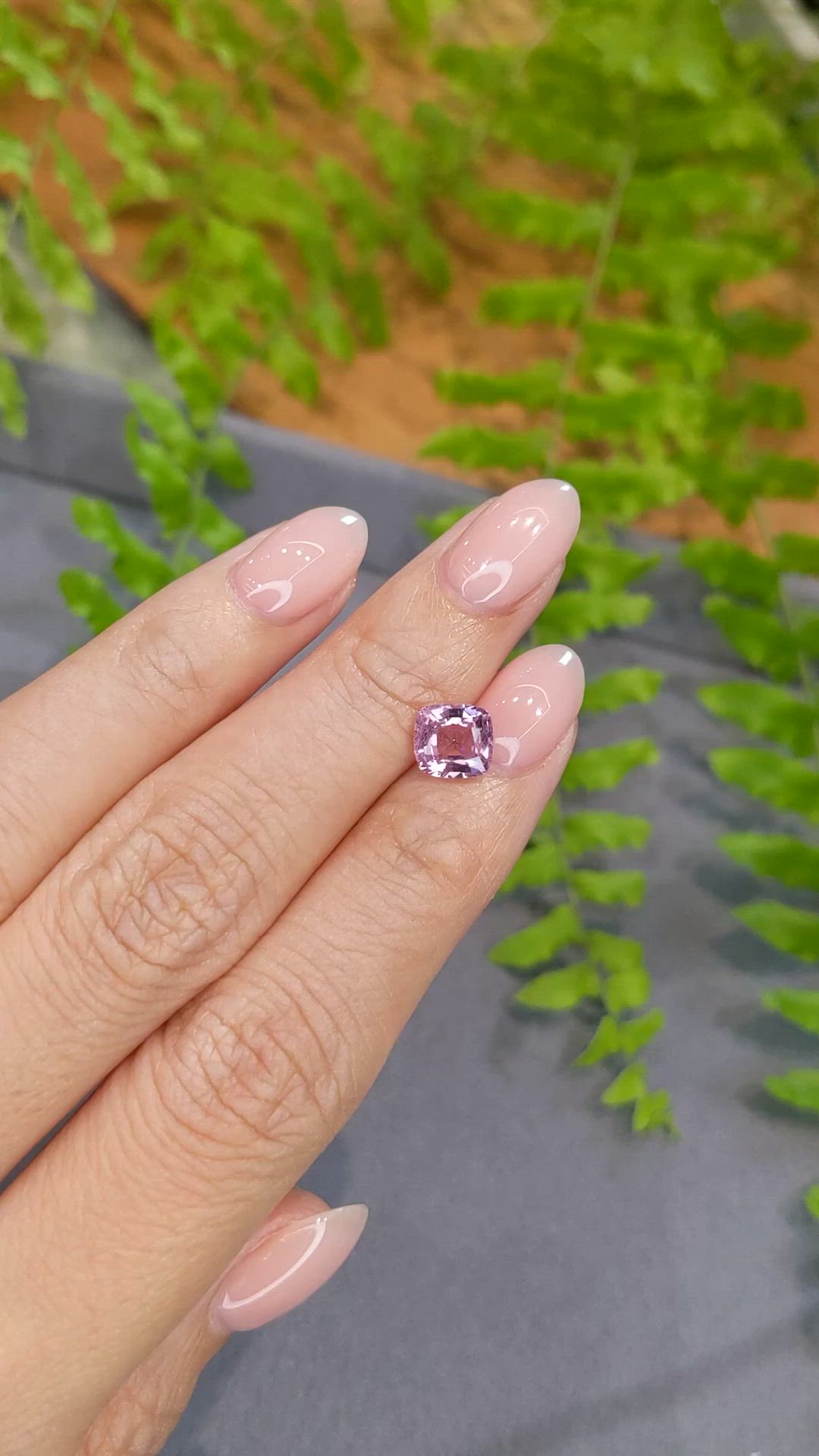 1.71 Ct. Pink Spinel from Burma (Myanmar) Size Video
