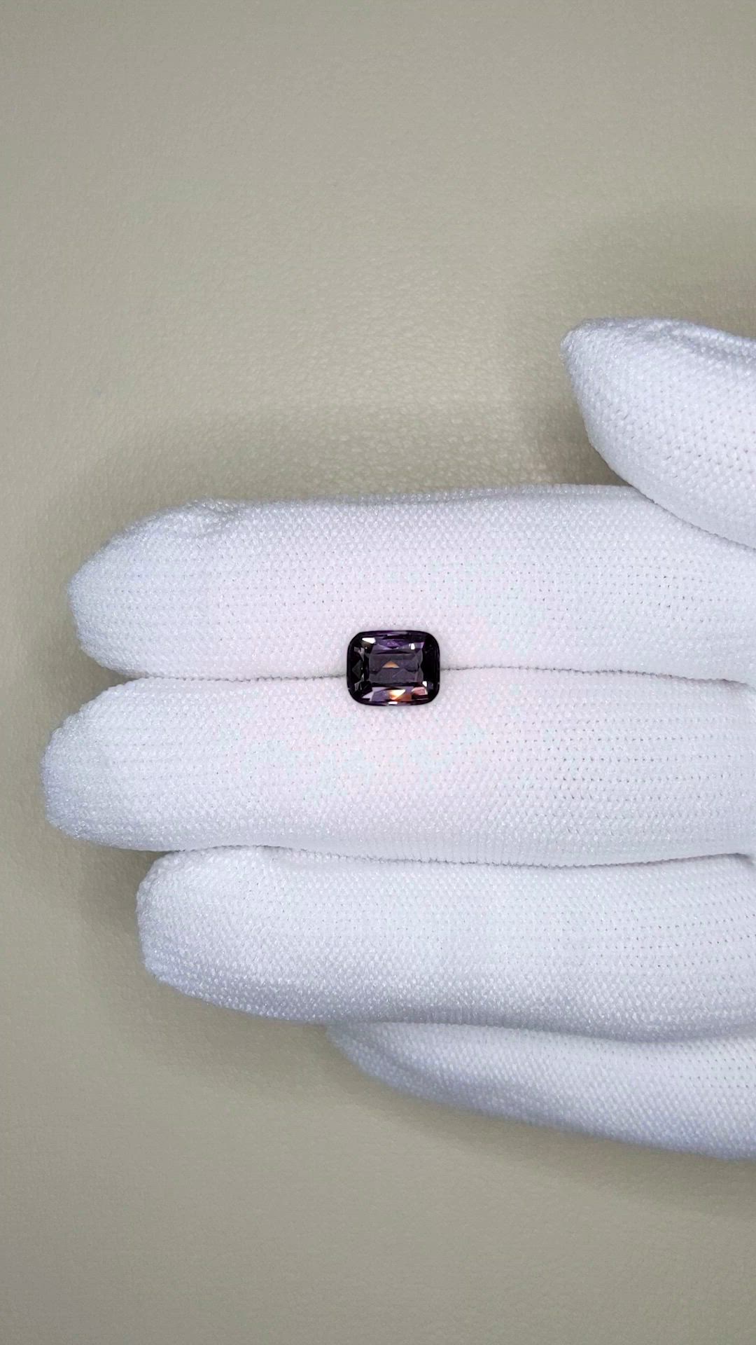 2.20 Ct. Purple Spinel from Burma (Myanmar) Size Video
