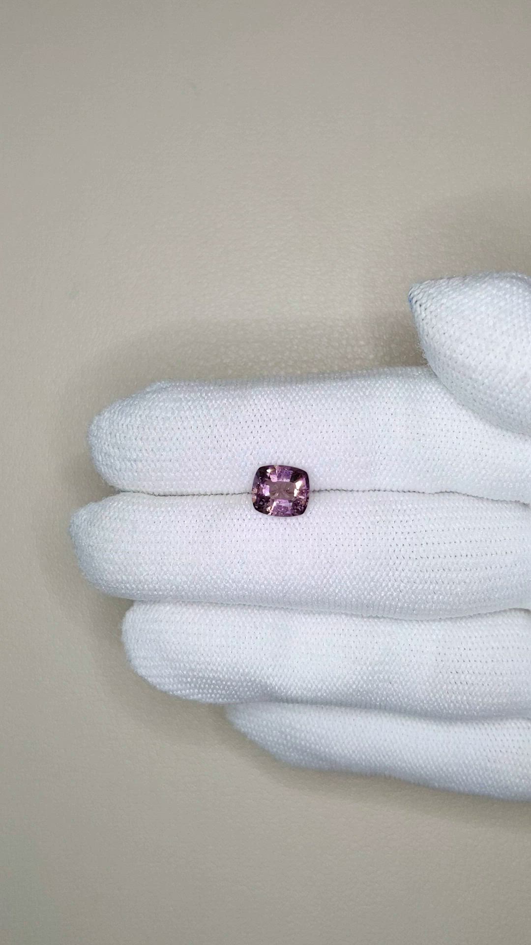 1.71 Ct. Pinkish Purple Spinel from Ceylon (Sri Lanka) Size Video