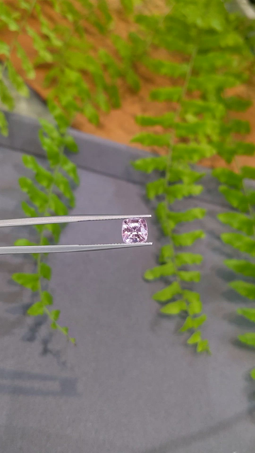 2.23 Ct. Pink Spinel from Burma (Myanmar) Size Video
