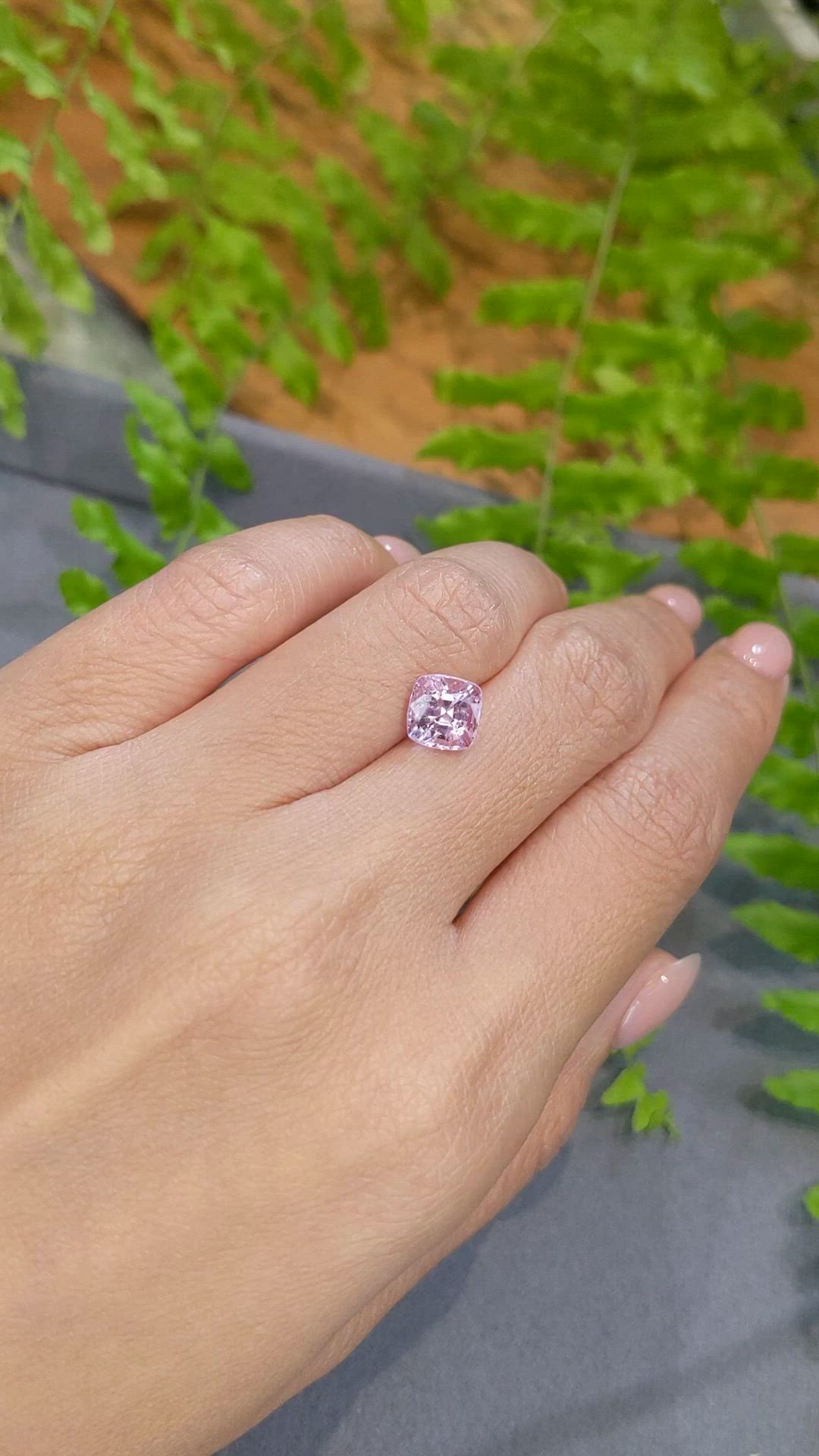 2.23 Ct. Pink Spinel from Burma (Myanmar) Size Video