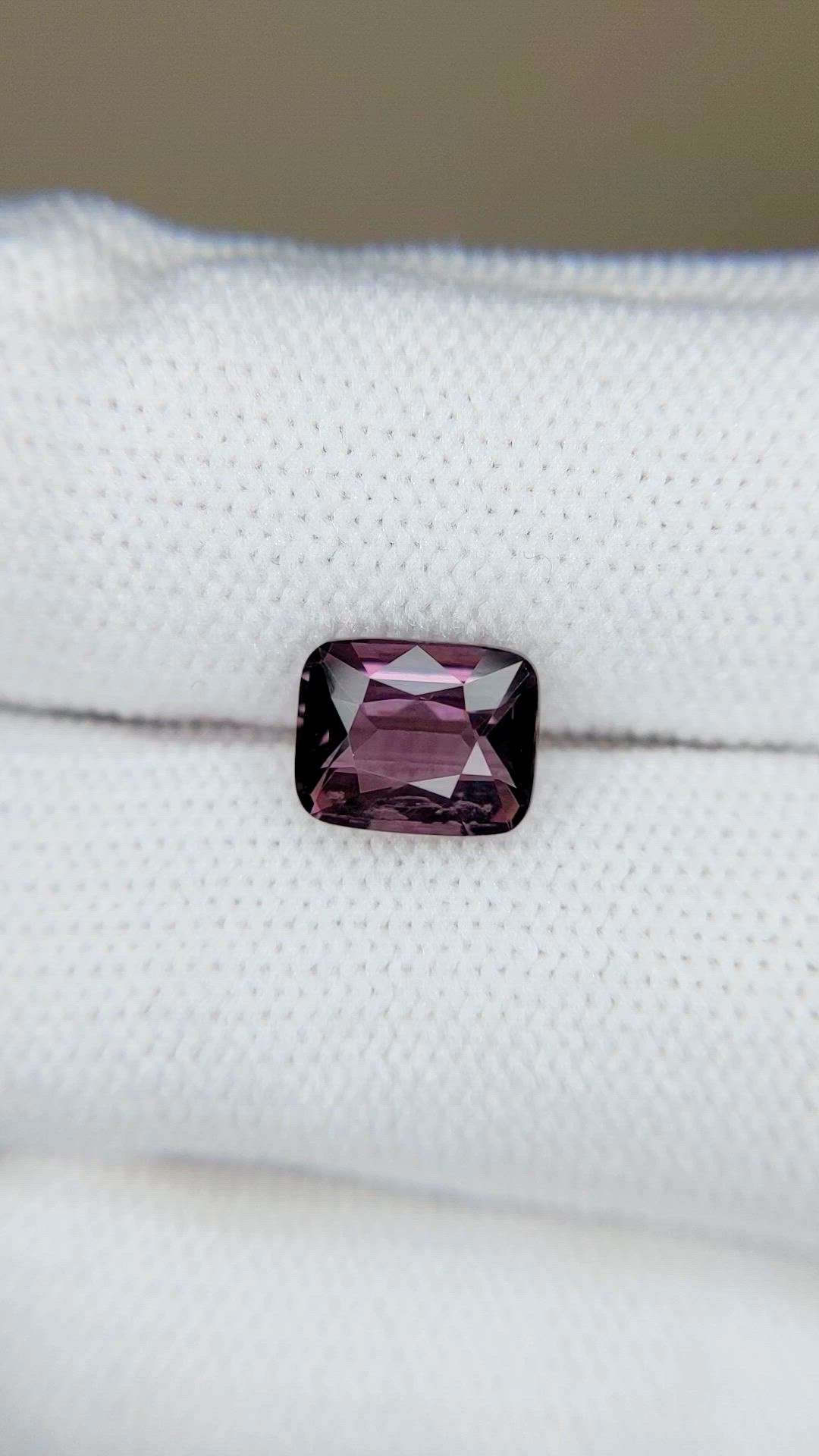 2.20 Ct. Pinkish Purple Spinel from Burma (Myanmar) Size Video