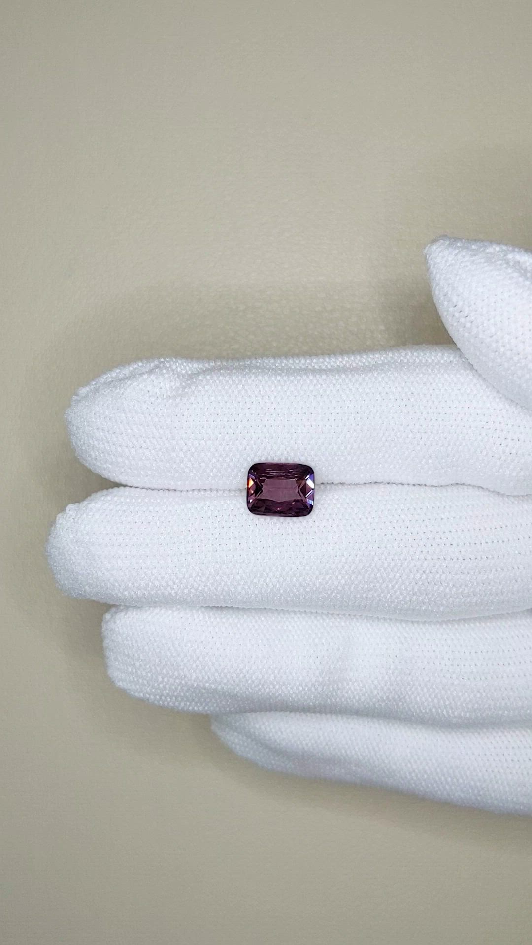 2.20 Ct. Pinkish Purple Spinel from Burma (Myanmar) Size Video
