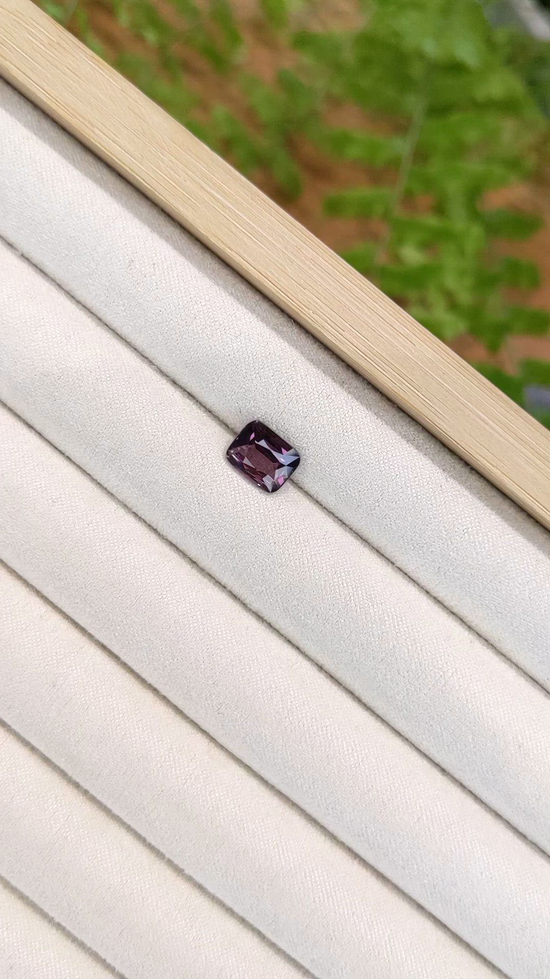 2.20 Ct. Pinkish Purple Spinel from Burma (Myanmar) Size Video