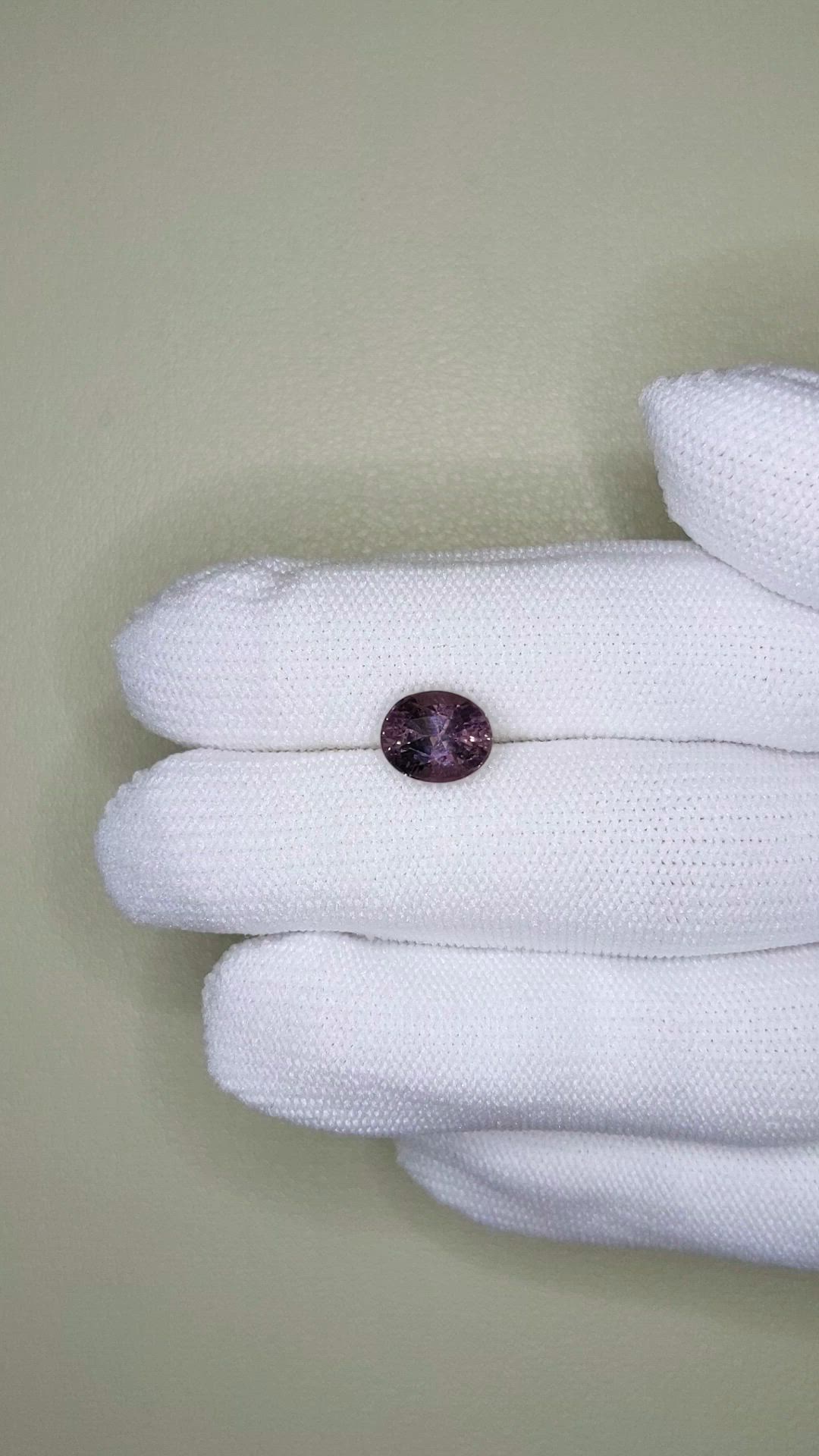 3.10 Ct. Purple Spinel from Burma (Myanmar) Size Video