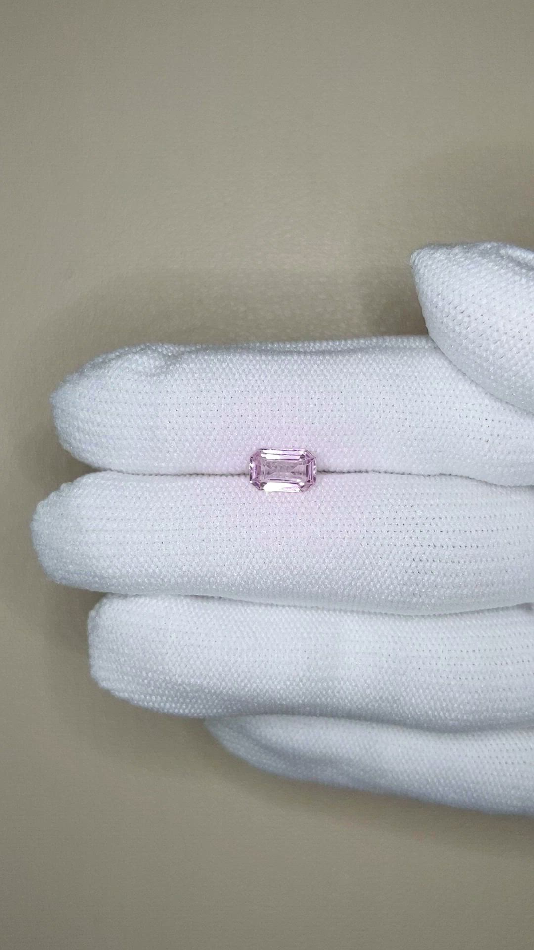 1.20 Ct. Pink Spinel from Burma (Myanmar) Size Video