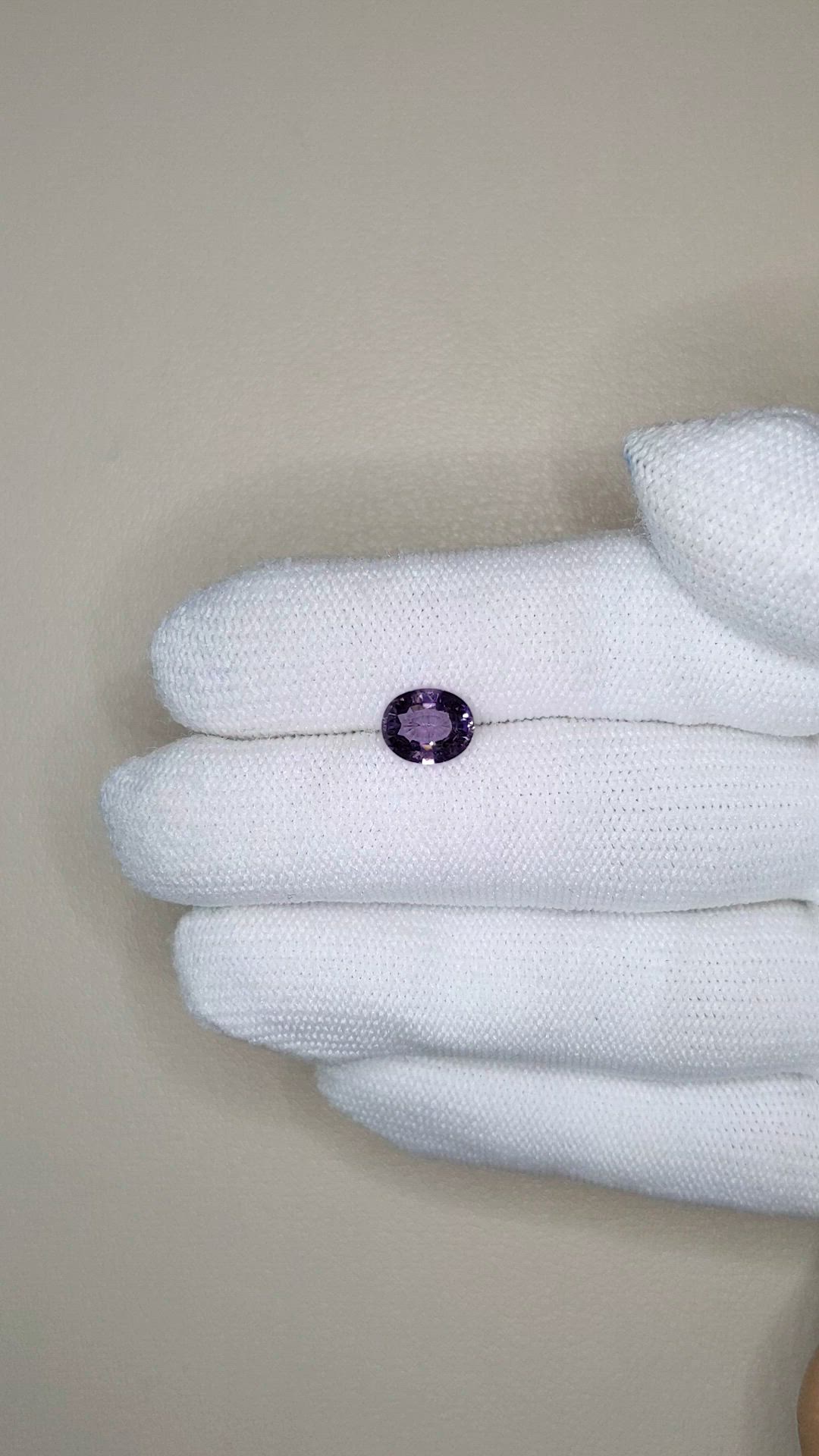 1.45 Ct. Purple Spinel from Burma (Myanmar) Size Video