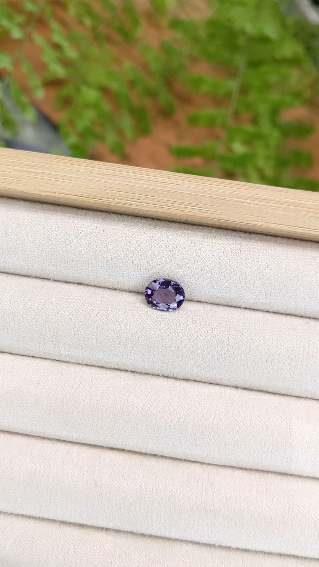 1.45 Ct. Purple Spinel from Burma (Myanmar) Size Video