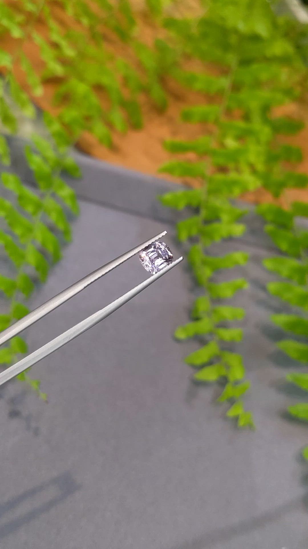 1.34 Ct. Pinkish Purple Spinel from Burma (Myanmar) Size Video