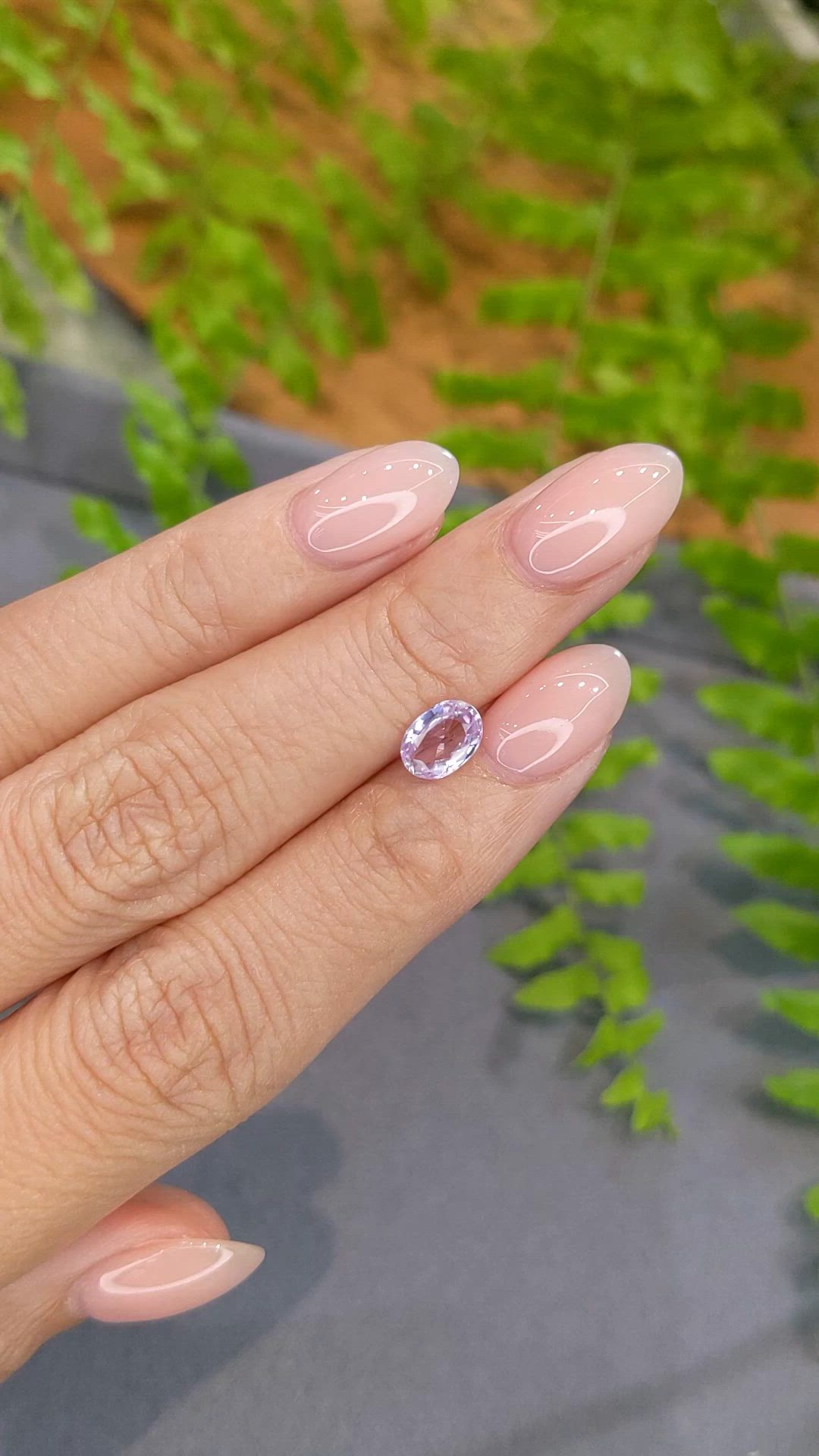 1.15 Ct. Purplish Pink Spinel from Burma (Myanmar) Size Video