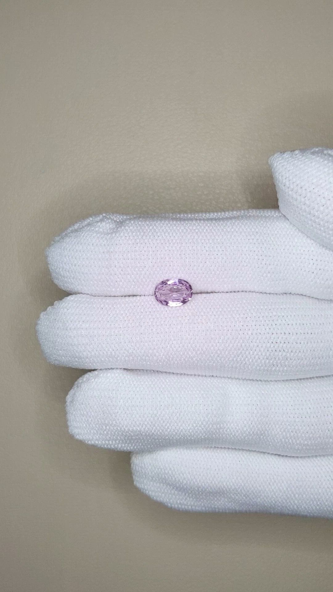 1.15 Ct. Purplish Pink Spinel from Burma (Myanmar) Size Video