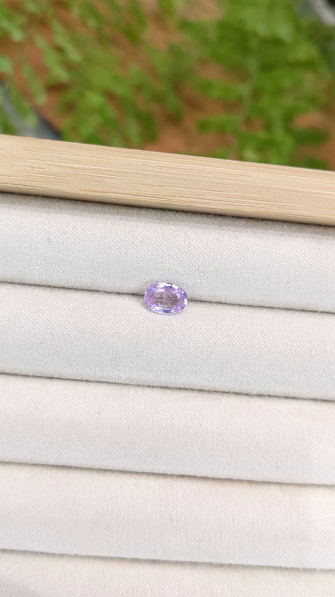1.15 Ct. Purplish Pink Spinel from Burma (Myanmar) Size Video