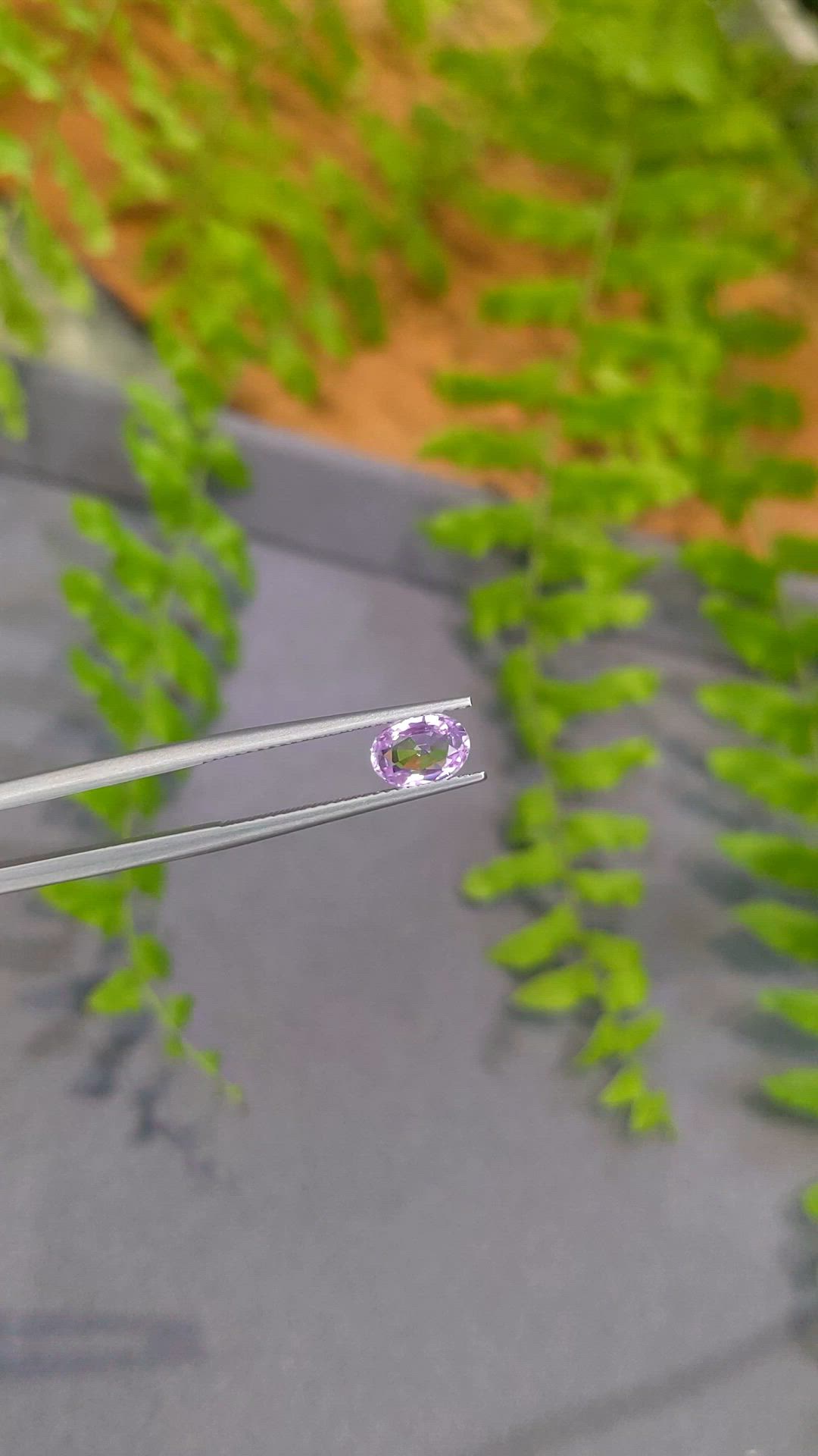 1.15 Ct. Purplish Pink Spinel from Burma (Myanmar) Size Video