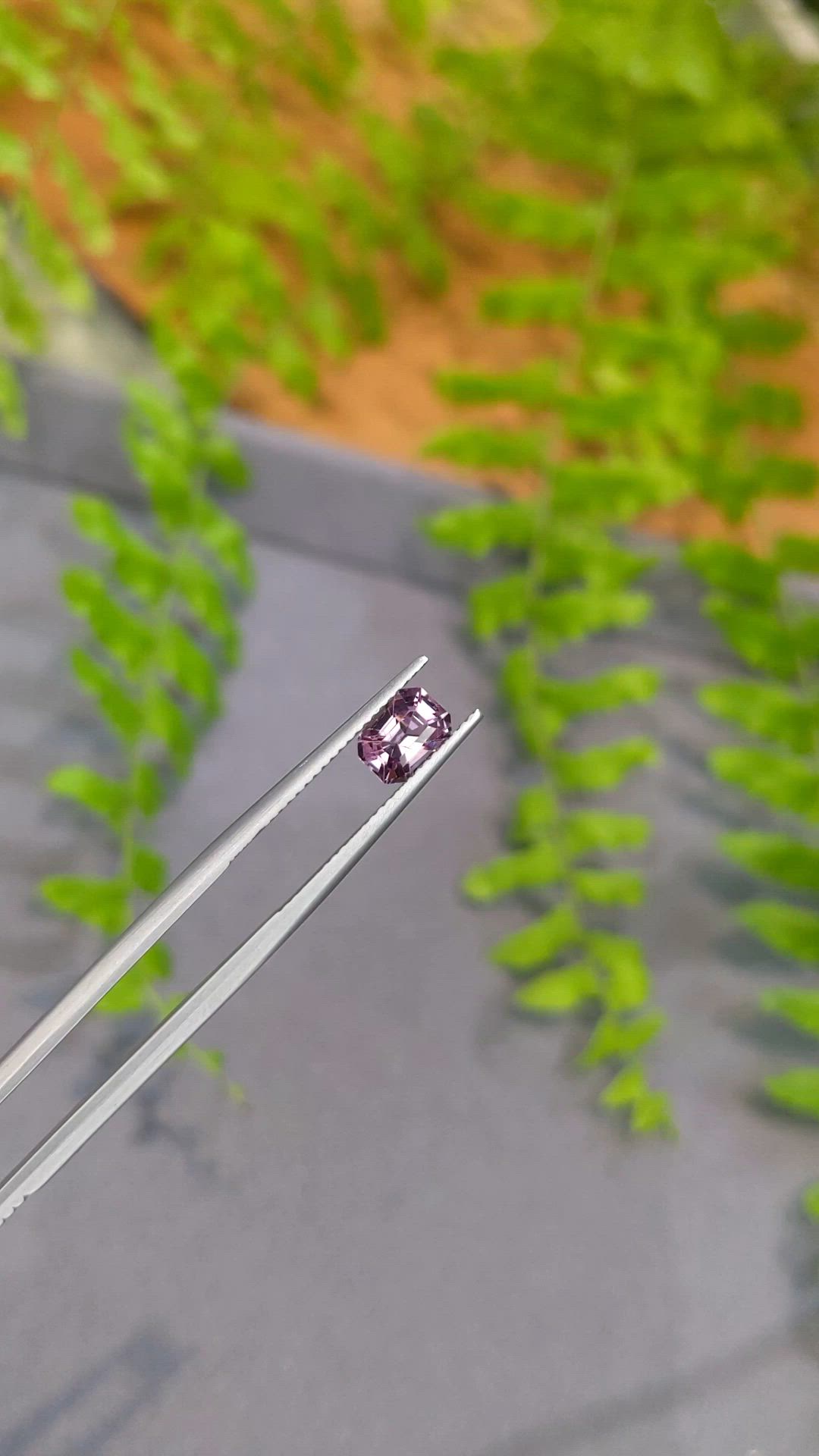 1.15 Ct. Pinkish Purple Spinel from Burma (Myanmar) Size Video