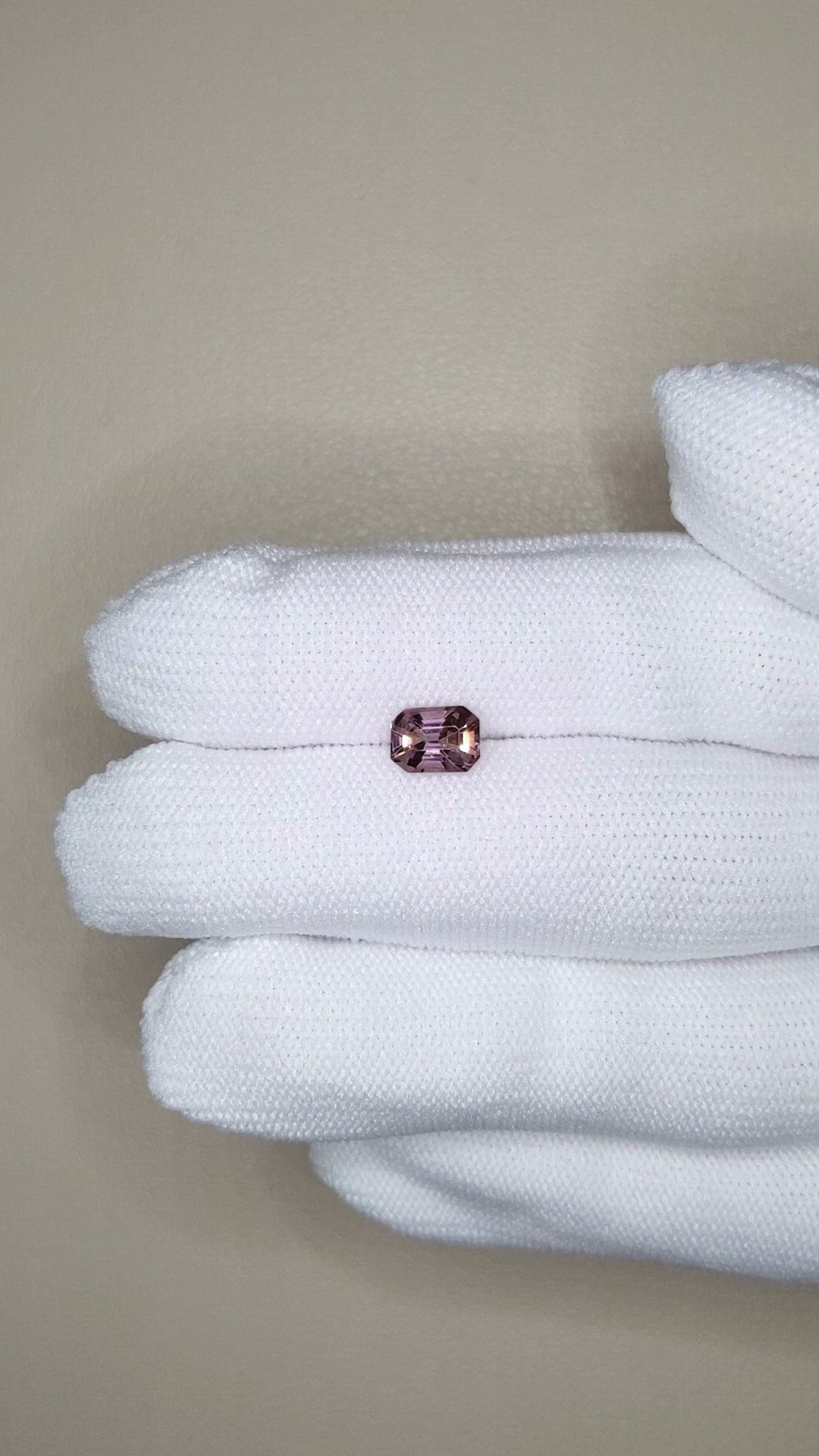 1.15 Ct. Pinkish Purple Spinel from Burma (Myanmar) Size Video