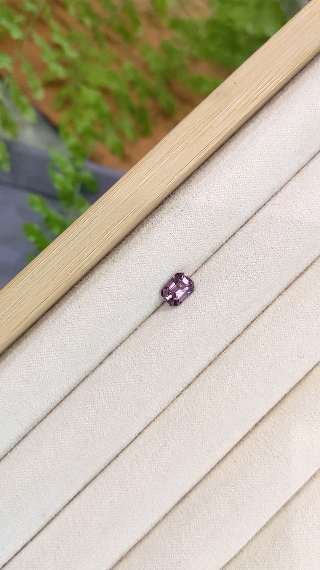 1.15 Ct. Pinkish Purple Spinel from Burma (Myanmar) Size Video