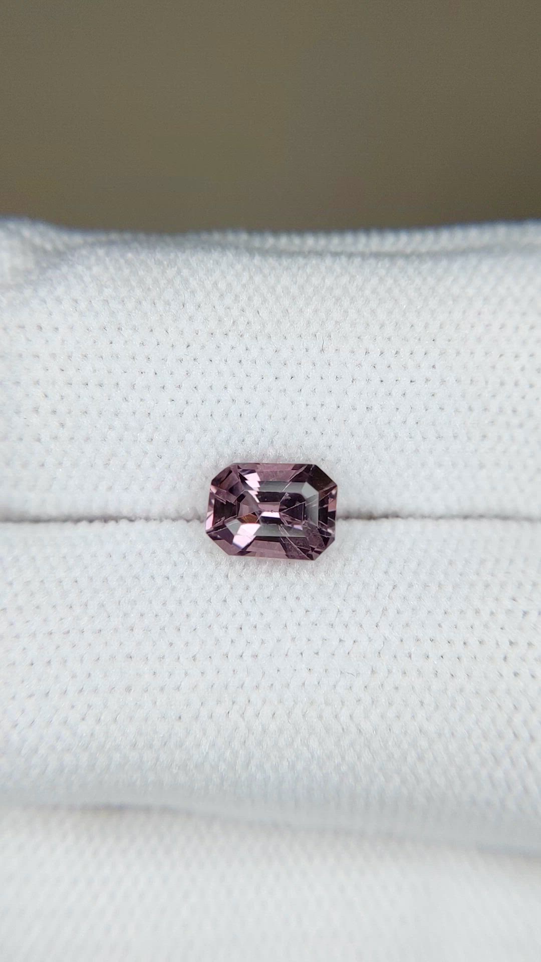 1.15 Ct. Pinkish Purple Spinel from Burma (Myanmar) Size Video
