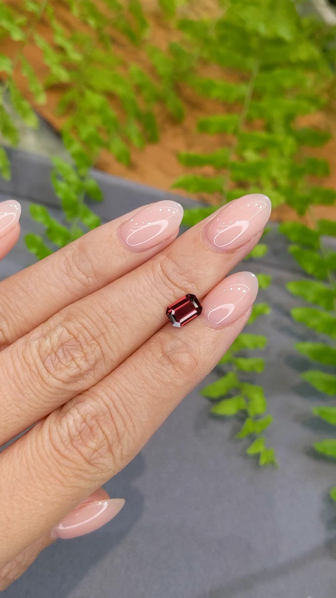 1.15 Ct. Orangish Red Spinel from Burma (Myanmar) Size Video