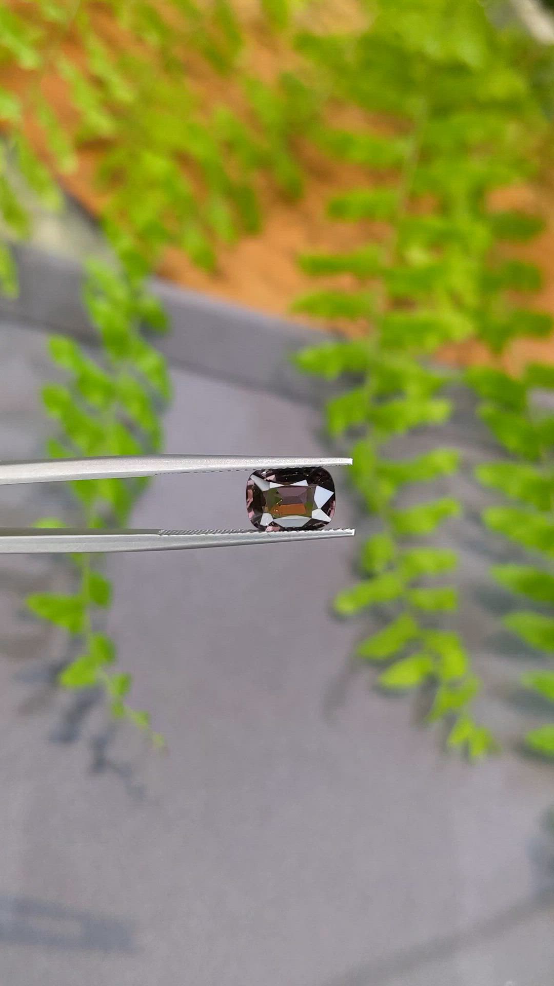 2.07 Ct. Pinkish Purple Spinel from Burma (Myanmar) Size Video