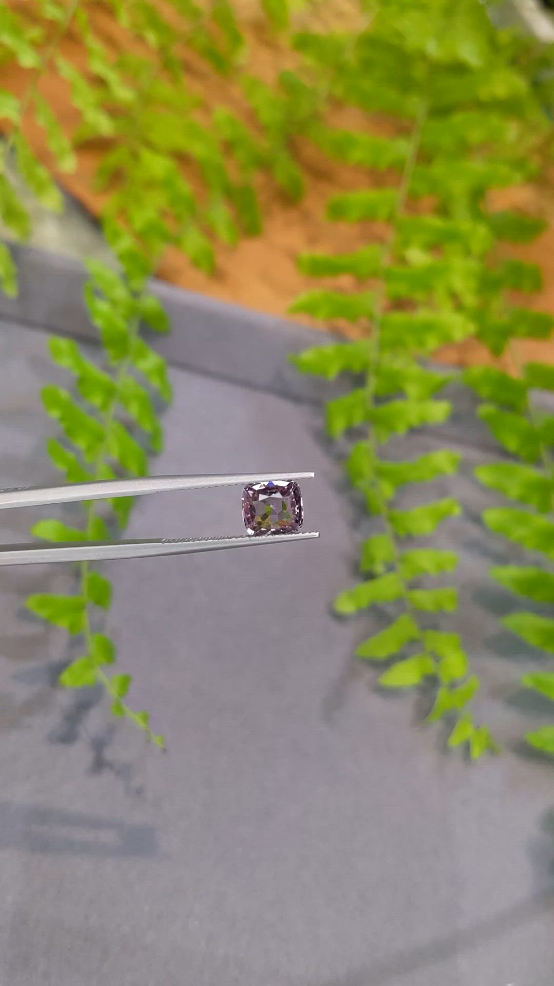 2.15 Ct. Pinkish Purple Spinel from Burma (Myanmar) Size Video