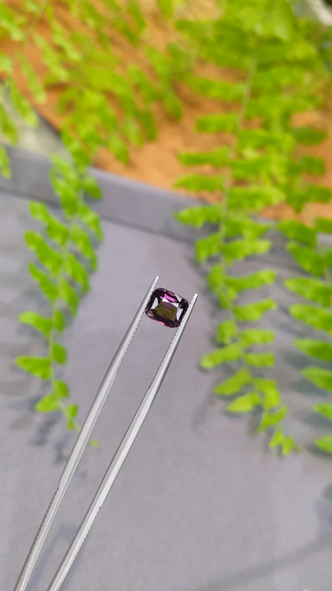 2.00 Ct. Pinkish Purple Spinel from Tanzania Size Video