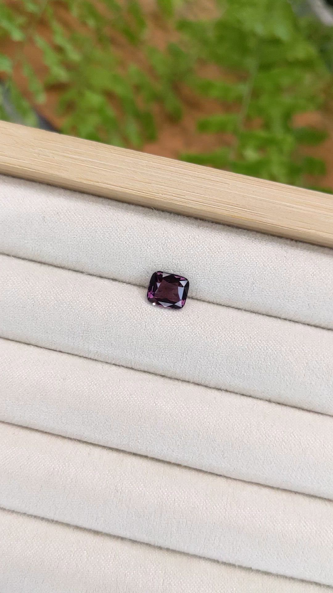 2.00 Ct. Pinkish Purple Spinel from Tanzania Size Video