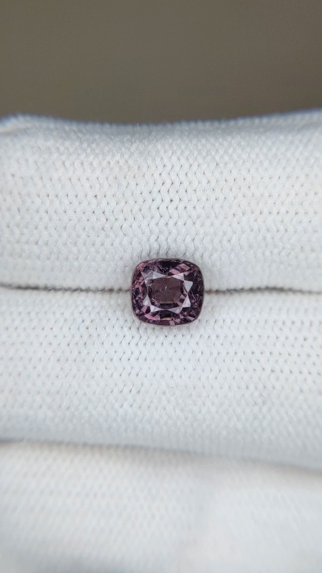 1.79 Ct. Pinkish Purple Spinel from Tanzania Size Video