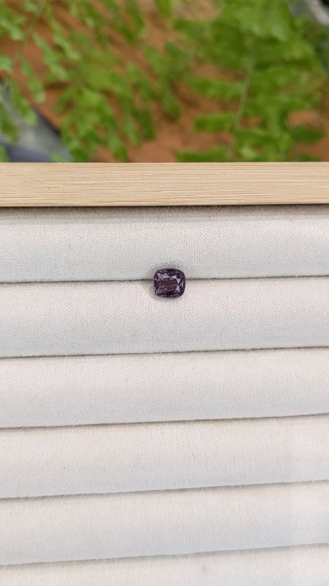 1.79 Ct. Pinkish Purple Spinel from Tanzania Size Video