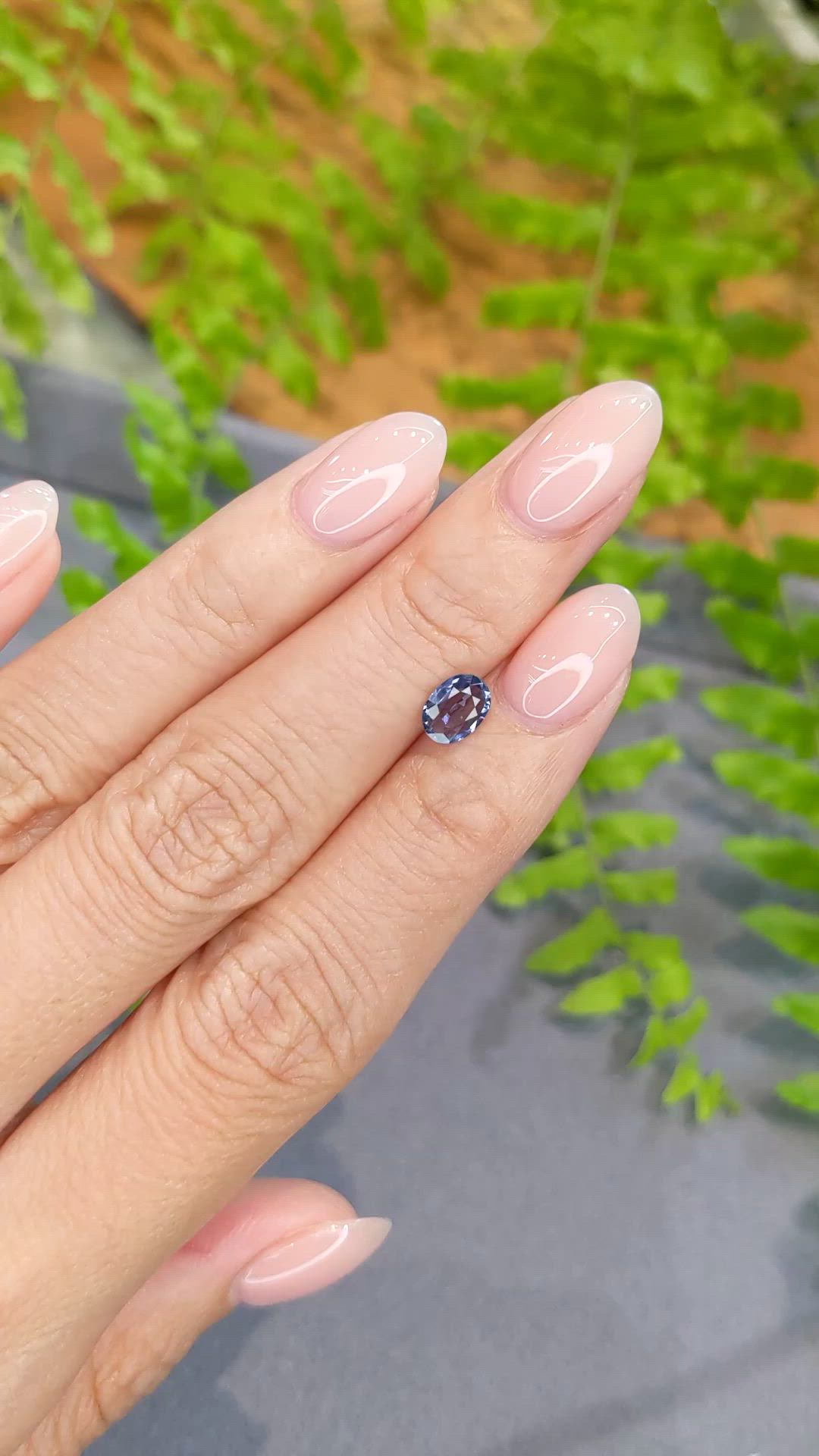 0.70 Ct. Blue Spinel from Burma (Myanmar) Size Video
