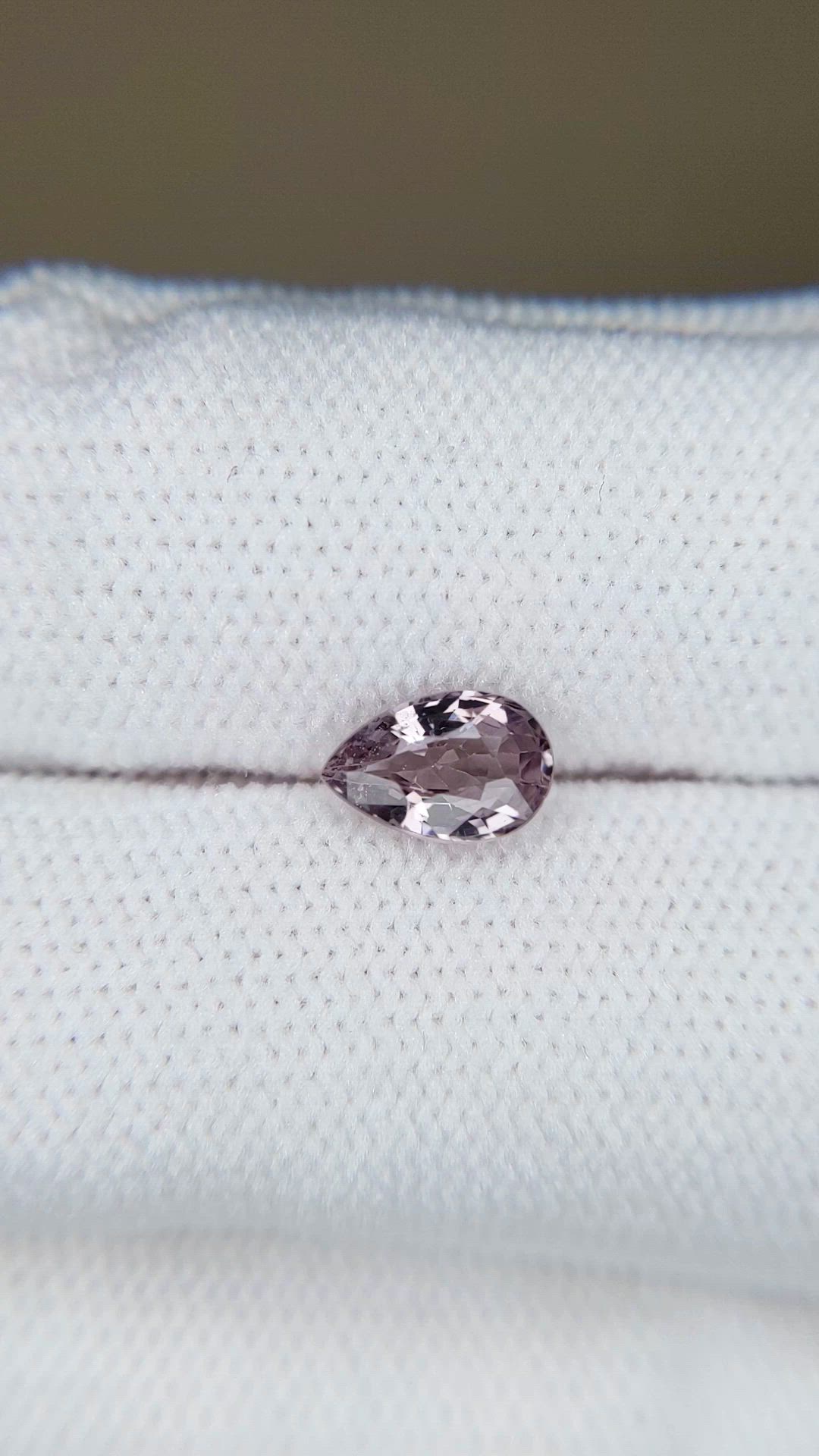 0.84 Ct. Purplish Pink Spinel from Tanzania Size Video