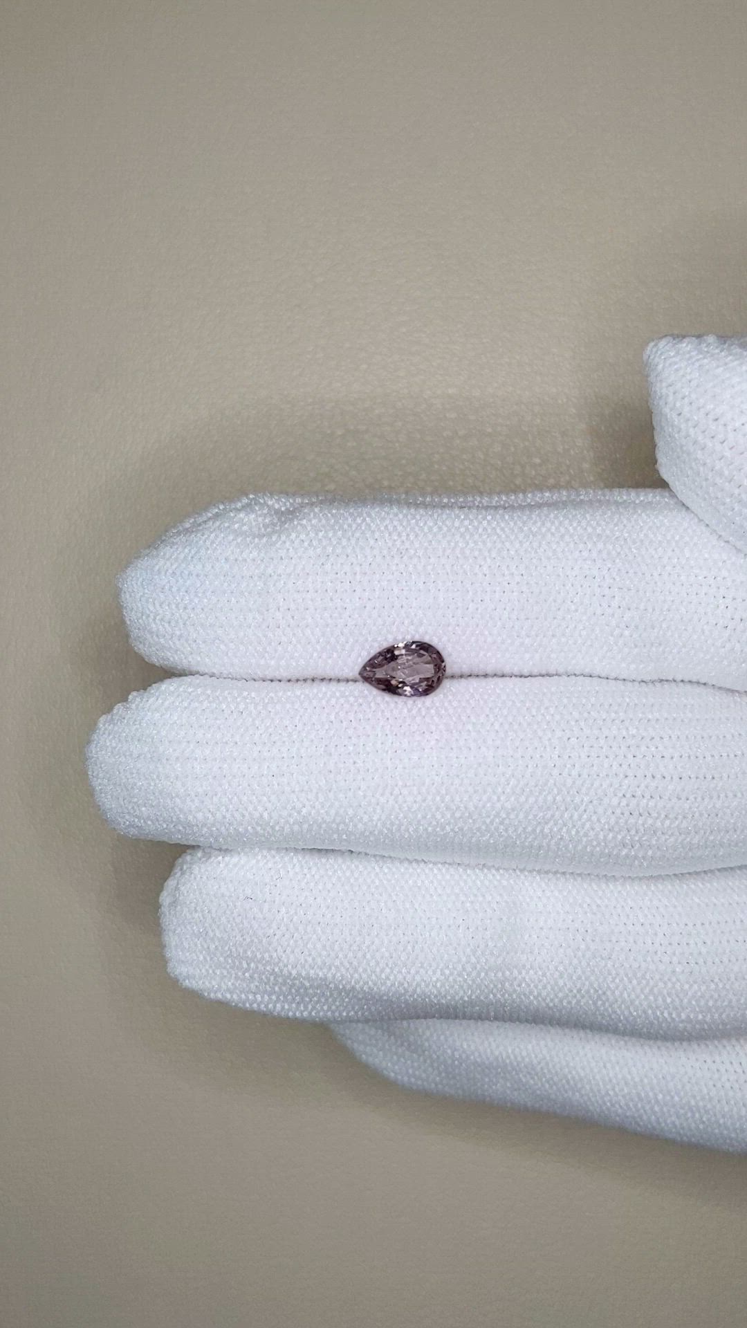 0.84 Ct. Purplish Pink Spinel from Tanzania Size Video
