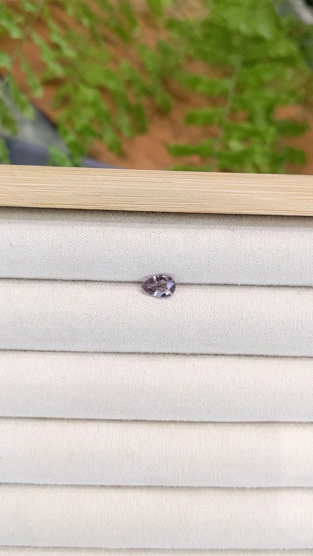 0.84 Ct. Purplish Pink Spinel from Tanzania Size Video