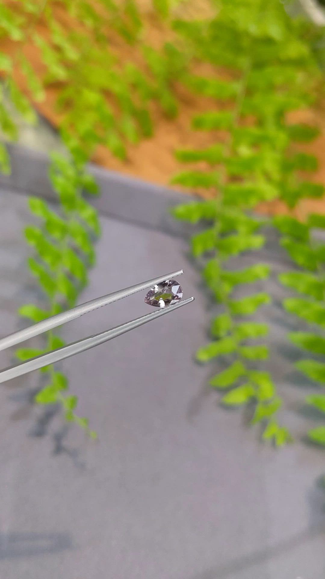 0.84 Ct. Purplish Pink Spinel from Tanzania Size Video