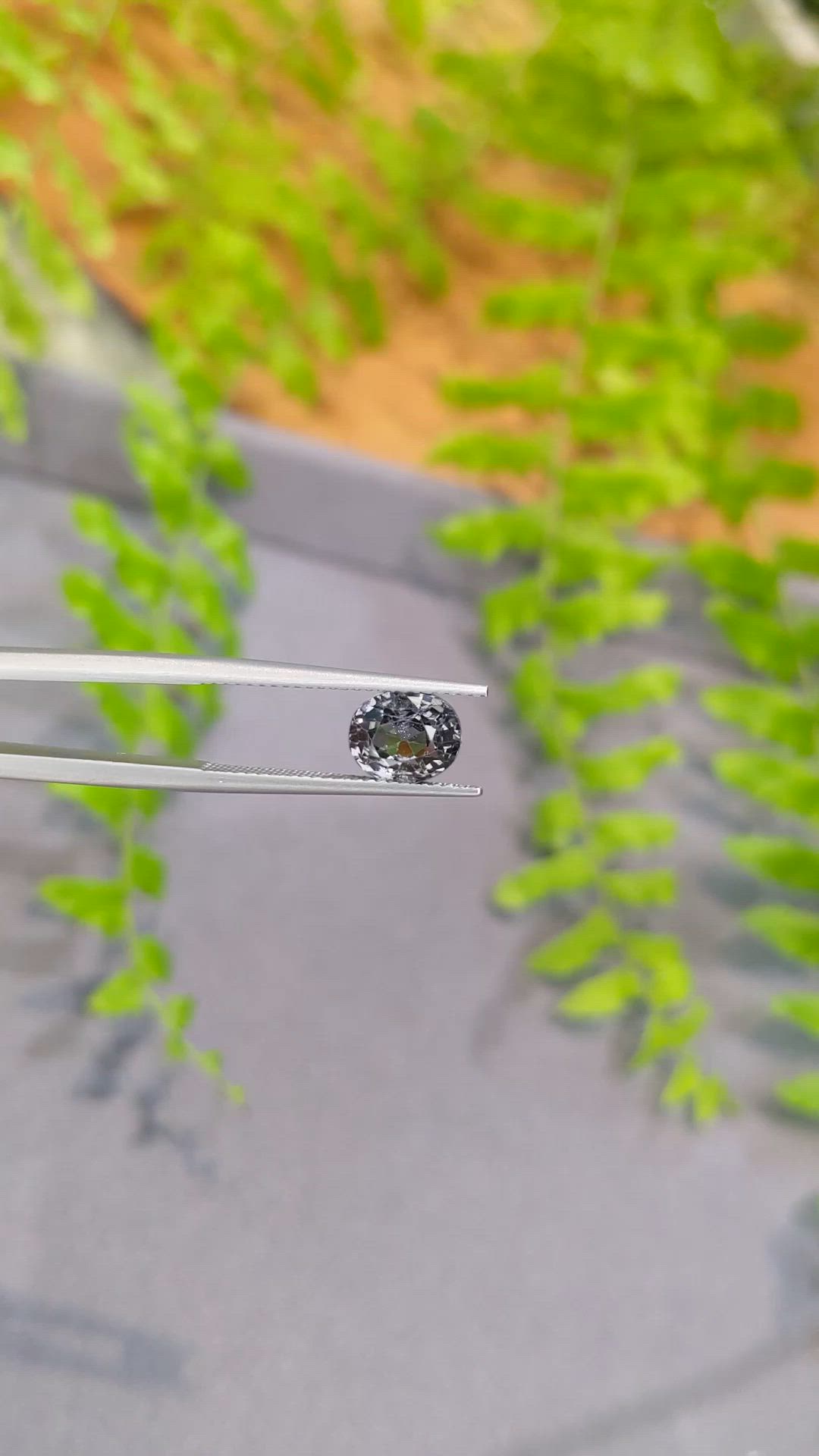 2.22 Ct. Grey Spinel from Burma (Myanmar) Size Video