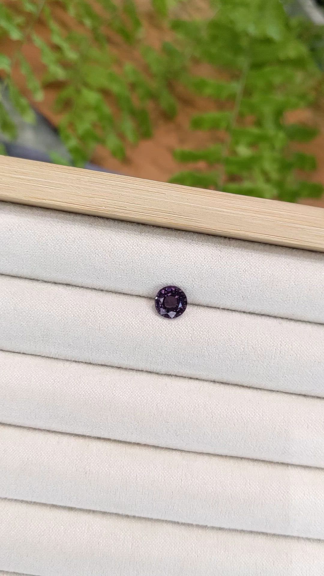 1.40 Ct. Purple Spinel from Tanzania Size Video