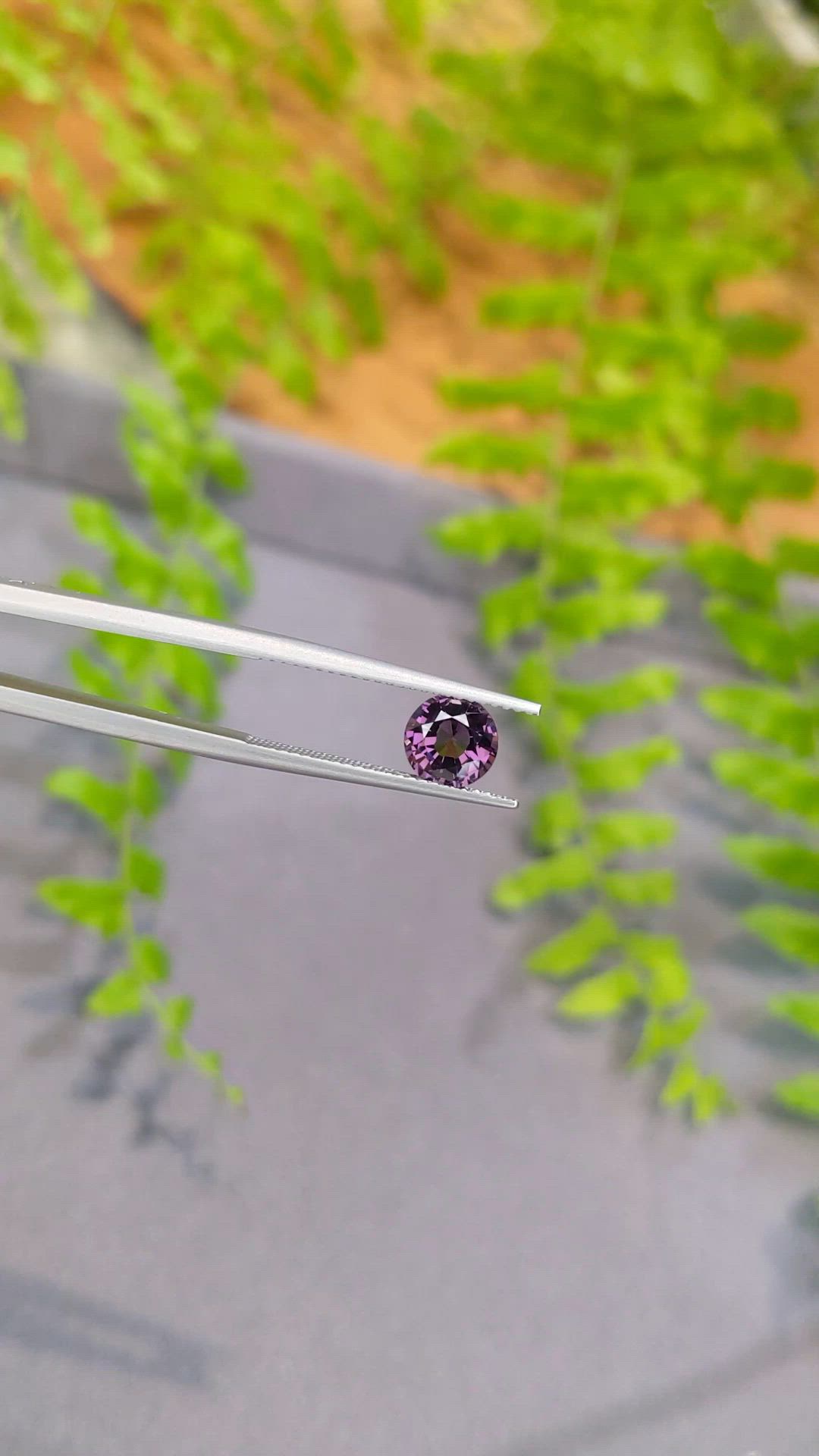 1.40 Ct. Purple Spinel from Tanzania Size Video