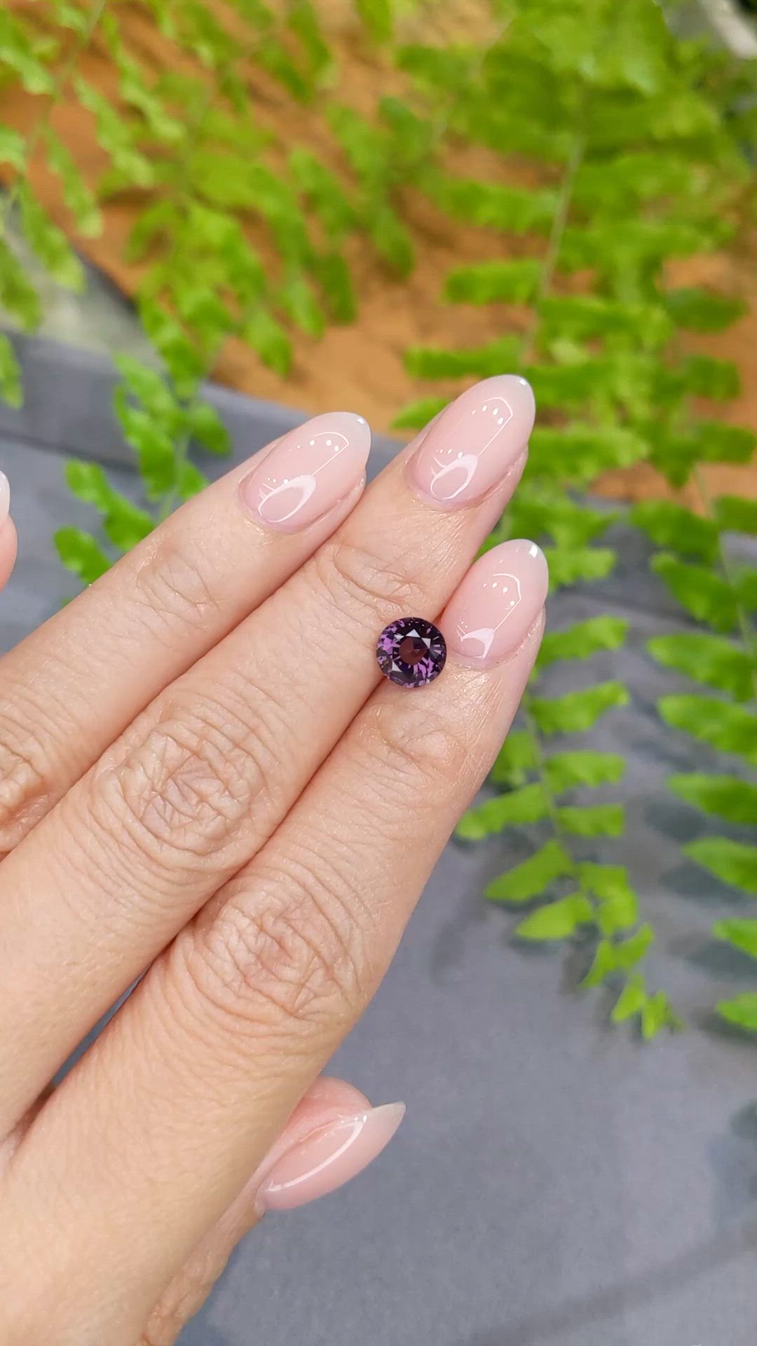 1.40 Ct. Purple Spinel from Tanzania Size Video