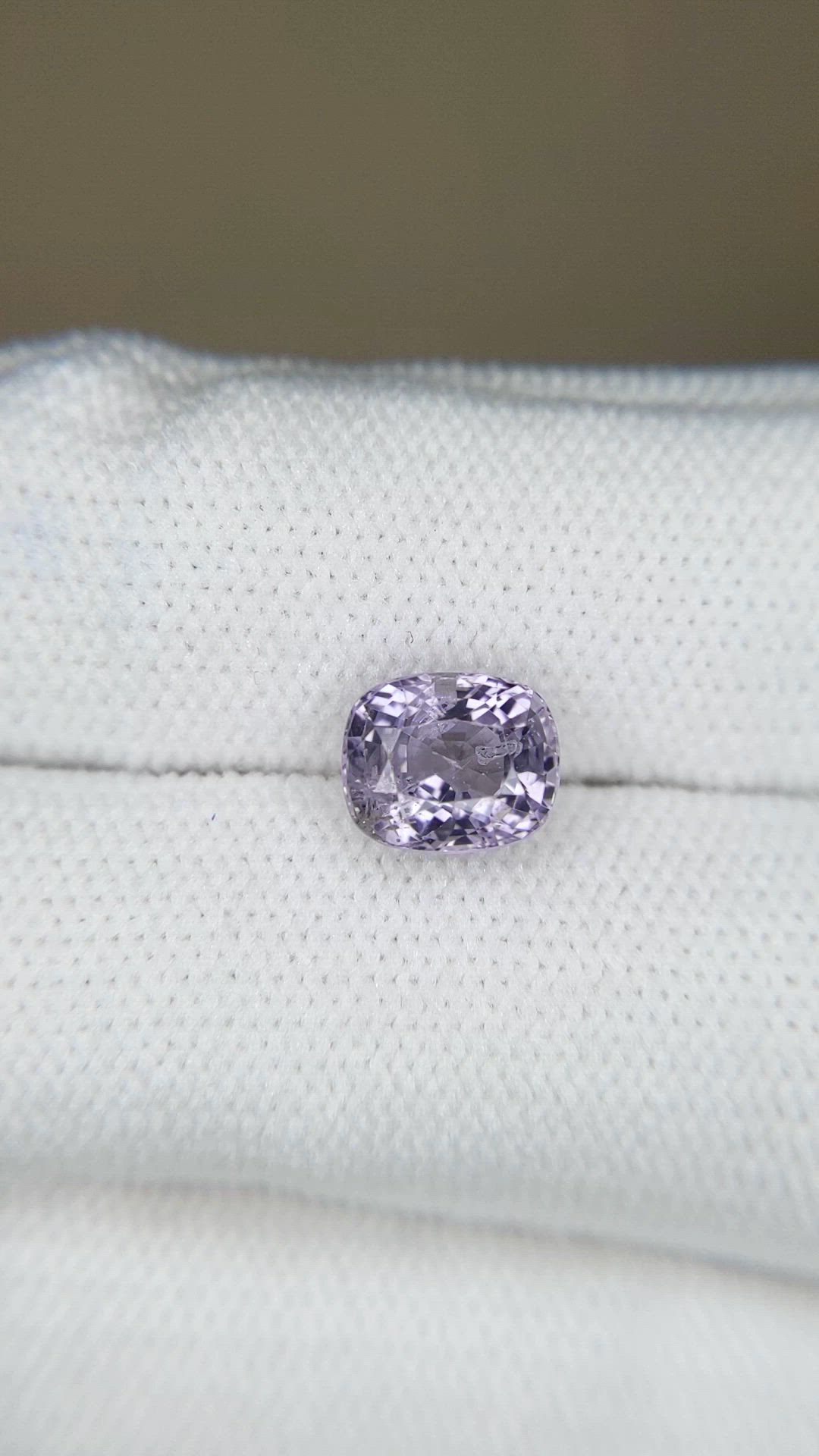 2.06 Ct. Pinkish Purple Spinel from Tanzania Size Video
