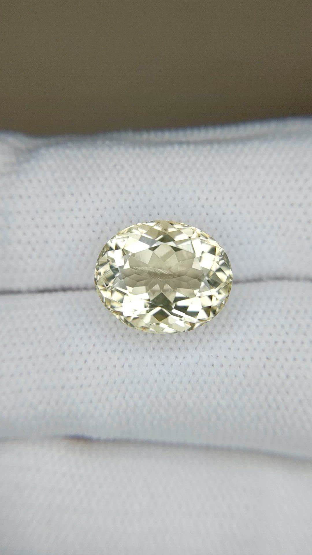 6.05 Ct. Yellow Scapolite from Ceylon (Sri Lanka) Size Video