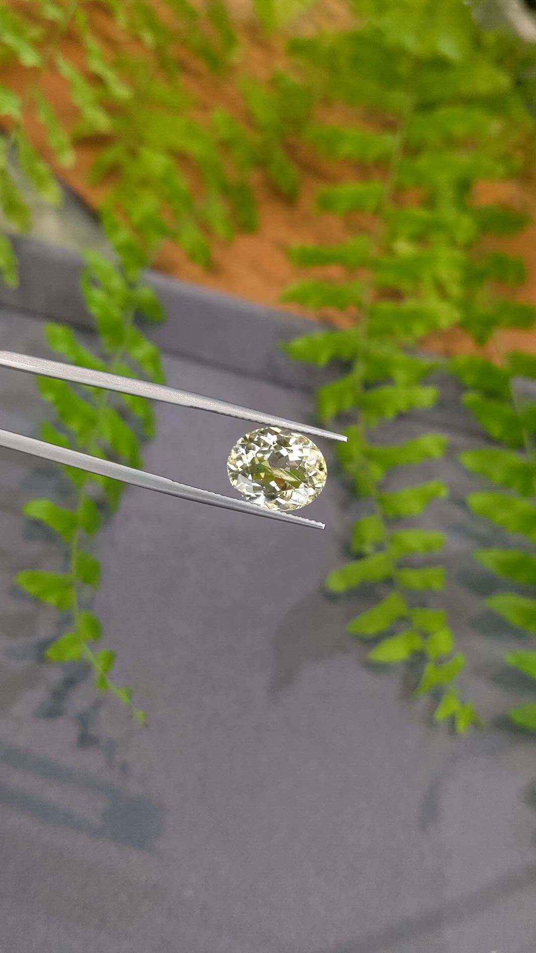 6.05 Ct. Yellow Scapolite from Ceylon (Sri Lanka) Size Video