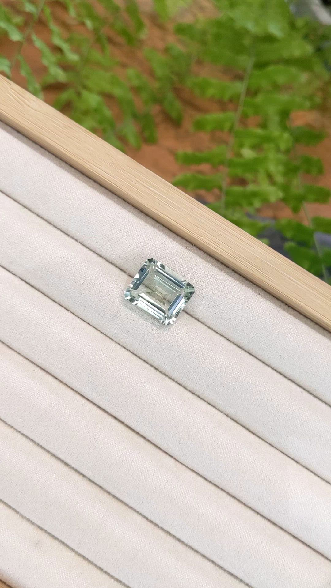 8.84 Ct. Mint Green Prasiolite from Madagascar Size Video