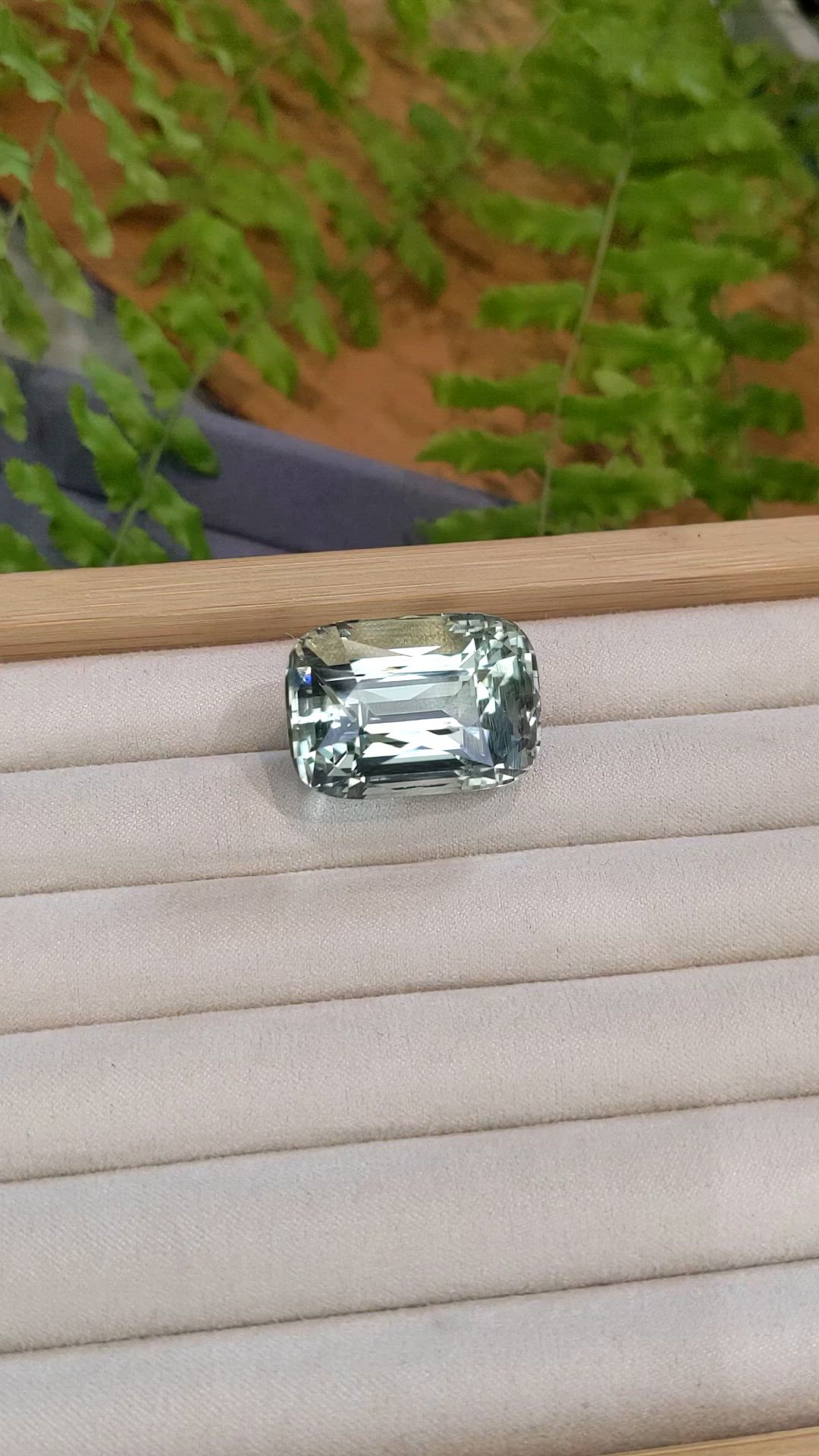 70.60 Ct. Mint Green Prasiolite from Madagascar Size Video