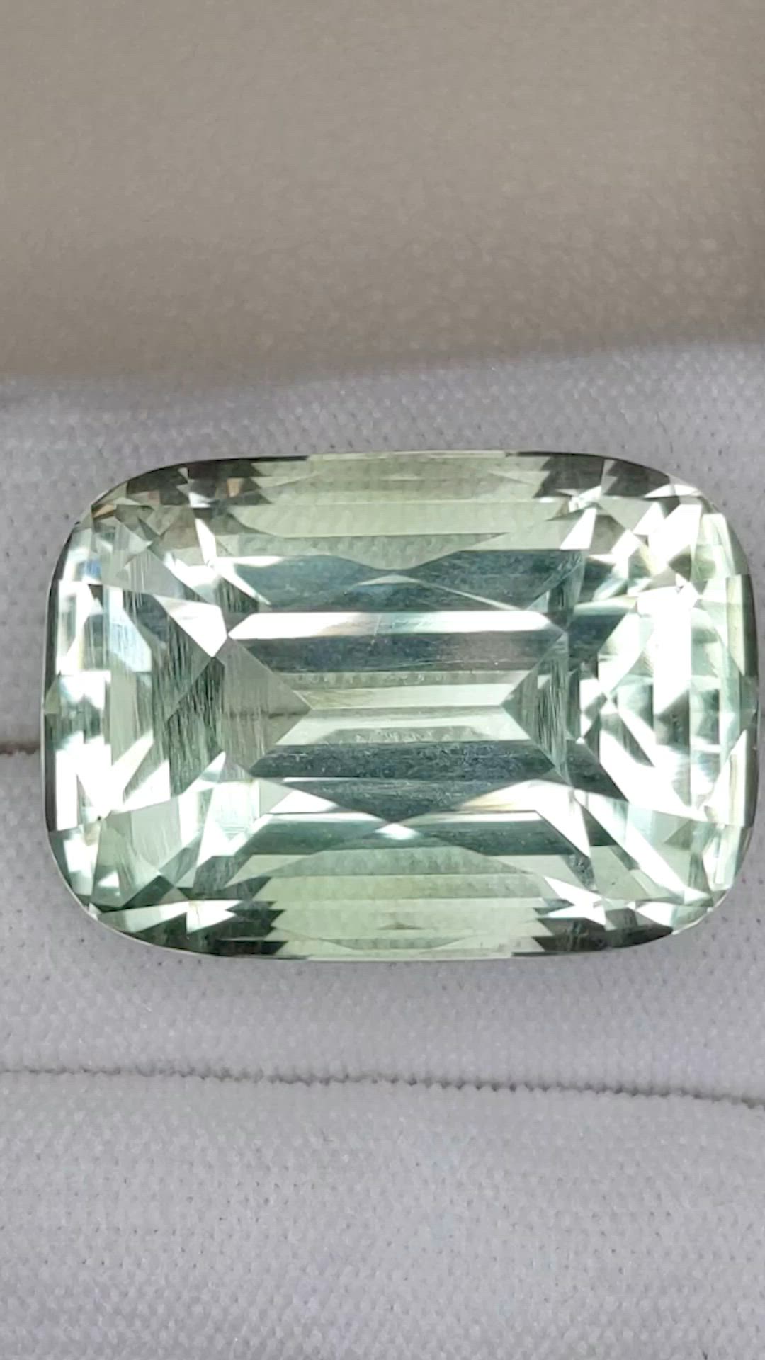 70.60 Ct. Mint Green Prasiolite from Madagascar Size Video